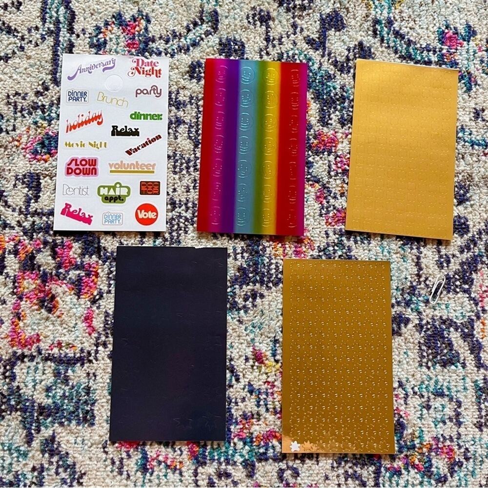ban.do Planner Sticker Set 5 Sheets Lightly Used Journaling